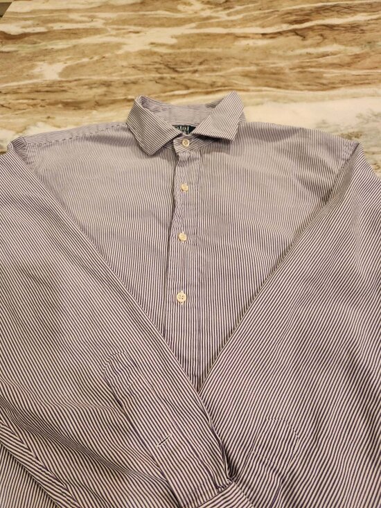 Polo Ralph Lauren Other - Men's Polo by Ralph Lauren classic blue and white stripe long sleeve shirt